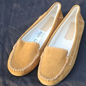 Jack ROGERS Millie Tan Suede Moccasins/ Loafers  NW/T (Sz.9.5)